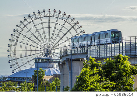 愛知県 長久手市 リニモ 愛 地球博記念公園の観覧車の写真素材