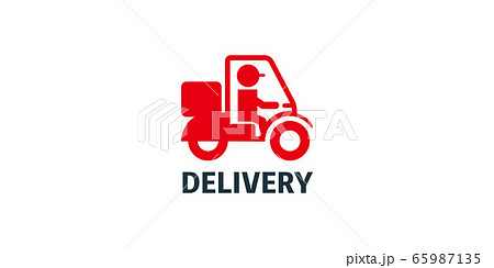 illustration of delivery icon logo 65987135