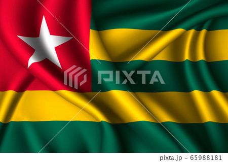national flag of silk. Template for your design 65988181