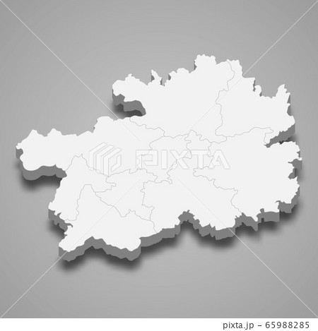 3d map province of China Template for your design 3d map province of China Template for your design 65988285