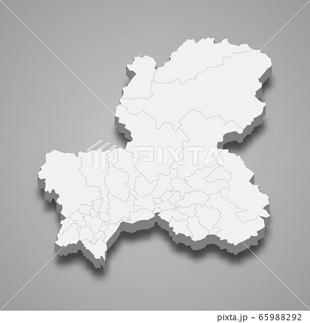 3d map prefecture of Japan Template for your 65988292