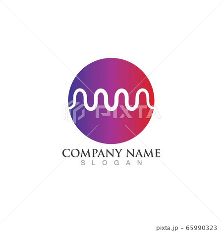 Sound waves vector illustration 65990323