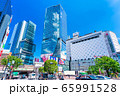 東京　渋谷　スクランブル交差点 65991528