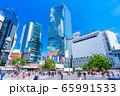 東京　渋谷　スクランブル交差点 65991533
