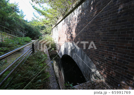 広島県竹原市 大久野島 北部砲台 二十四センチ加農砲砲台跡 広島県竹原市 大久野島 北部砲台 二十四センチ加農砲砲台跡 65991769