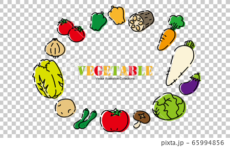 新鮮野菜のワンポイントイラスト素材集 ベクター のイラスト素材