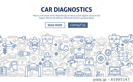 Car Diagnostics Banner Design 65995147