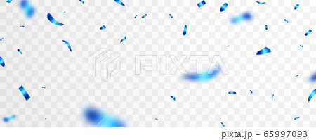 Celebration background template with confetti blue 65997093