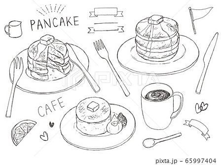 Illustration Of A Hand Drawn Pancake Roughly Drawn Stock Illustration