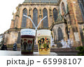 Two christmas glasses with mulled wine . 65998107