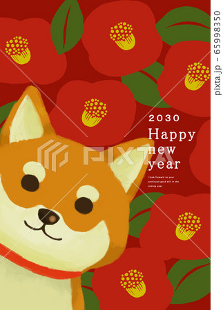 2030年賀状テンプレート ハッピーニューイヤー 年賀状 戌年 いぬ年 戌年 犬年 狗 狗年2030 2030年賀状テンプレート ハッピーニューイヤー 年賀状 戌年 いぬ年 戌年 犬年 狗 狗年2030 65998350