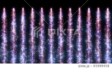 光の滝 花火 キラキラ パーティクル 滝 3D イラスト 背景 バックグラウンド 65999458