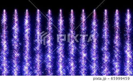 光の滝 花火 キラキラ パーティクル 滝 3D イラスト 背景 バックグラウンド 65999459