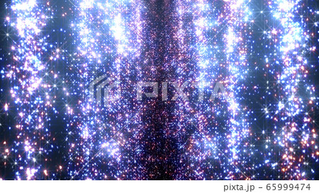 光の滝 花火 キラキラ パーティクル 滝 3d イラスト 背景 バックグラウンドのイラスト素材