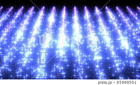 光の滝 花火 キラキラ パーティクル 滝 3d イラスト 背景 バックグラウンドのイラスト素材