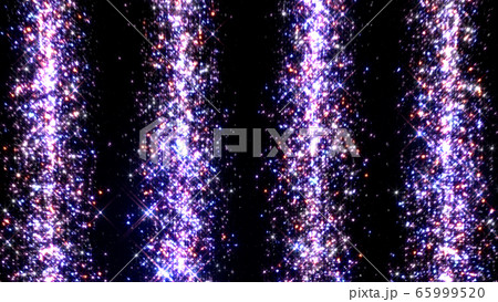 光の滝 花火 キラキラ パーティクル 滝 3D イラスト 背景 バックグラウンド 65999520