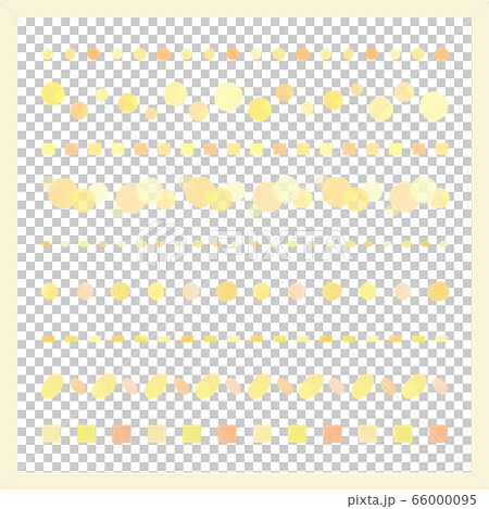 ラインセット きいろ （水彩風ベクター） 66000095