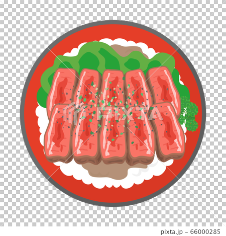 Illustration of steak bowl Illustration of steak bowl 66000285