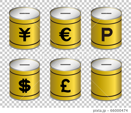 貨幣符號和儲錢罐集 66000474