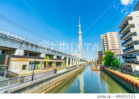 東京の都市風景 隅田区 東京ミズマチ周辺の風景 東京の都市風景 隅田区 東京ミズマチ周辺の風景 66001515