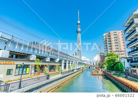 東京の都市風景 隅田区 東京ミズマチ周辺の風景 66001522