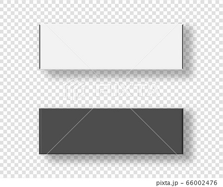 Realistic blank package cardboard box set. Mockup vector isolated on transparent background. Template design. Realistic vector illustration. 66002476