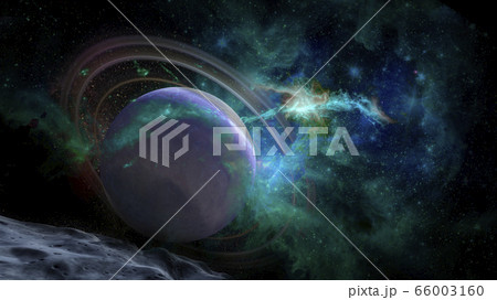 Scene with planets, stars and galaxies in outer space Scene with planets, stars and galaxies in outer space 66003160