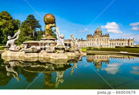 Atlas Fountain at Castle Howard near York, England 66003679