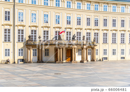 Prague Castle - entrance door with balcony to the Archives on Third Courtyard, Prague, Czech Republic Prague Castle - entrance door with balcony to the Archives on Third Courtyard, Prague, Czech Republic 66006481