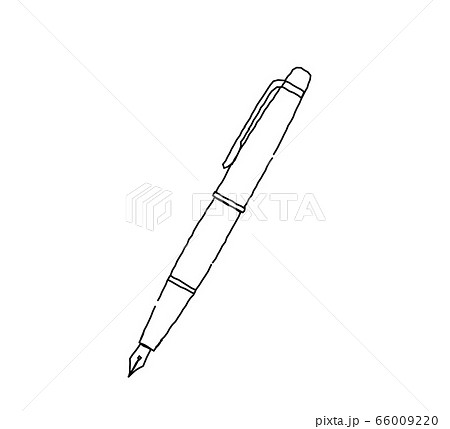 万年筆のイラスト おしゃれでかわいい手書き風線画のイラスト素材 66009220 Pixta