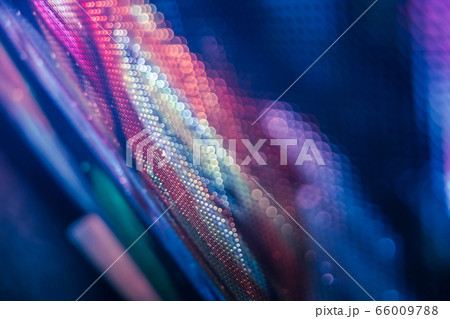 CloseUp LED blurred screen. LED soft focus 66009788