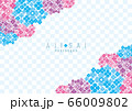 アジサイ　背景イラスト　hydrangea background 02 66009802