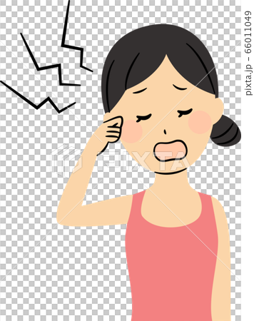 headache, female, lady 66011049