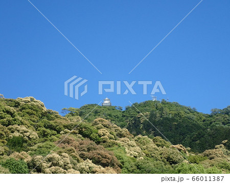 岐阜城　金華山　青空 66011387