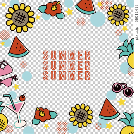 Summer frame - Stock Illustration [66011415] - PIXTA