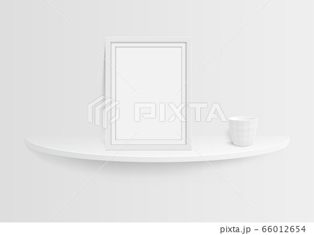 picture frame and white shelf 66012654