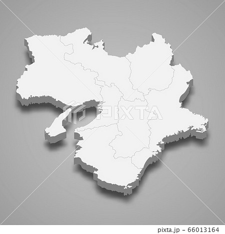 3d map region of Japan Template for your design 3d map region of Japan Template for your design 66013164