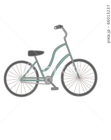 緑色のおしゃれな自転車 66013237