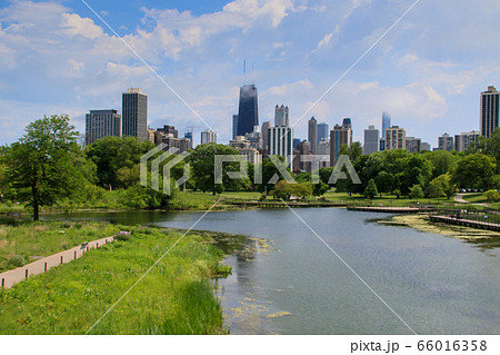 アメリカ合衆国　イリノイ州　シカゴ　 リンカーン公園 66016358
