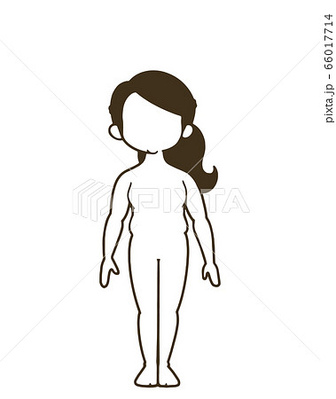female human body outline drawing