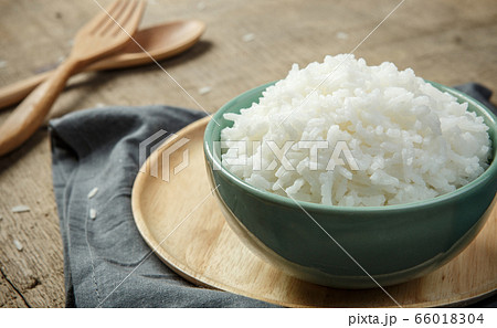 Steamed rice close-up - soft focus 66018304