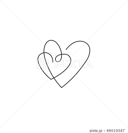 Line illustration of heart 66019387
