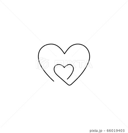 Line illustration of heart 66019403