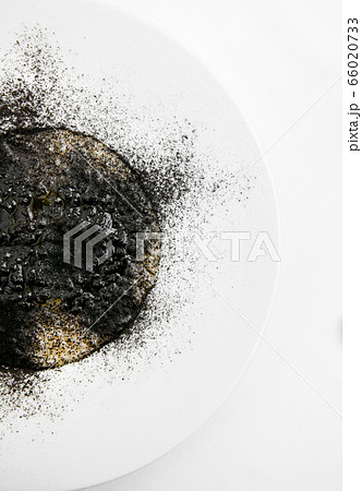 Squid ink risotto or risotto al nero di seppia 66020733