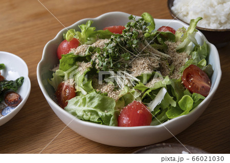 湯剥きトマトとレタスの摺り胡麻サラダ 66021030