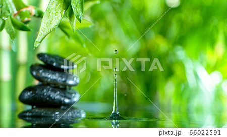 Lava stones with water drops over the water Lava stones with water drops over the water 66022591