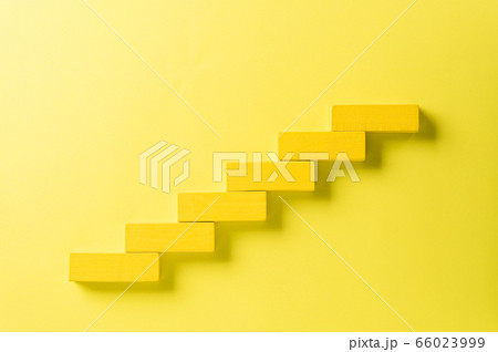 Concept of building success foundation. Yellow Concept of building success foundation. Yellow 66023999