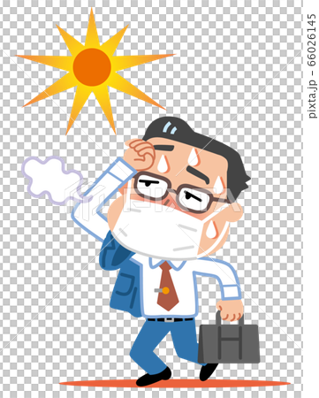 面具辦公室工作人員中暑圖 66026145