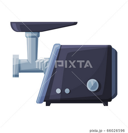 Electric Meat Grinder, Household Kitchen Appliance Flat Style Vector Illustration on White Background Electric Meat Grinder, Household Kitchen Appliance Flat Style Vector Illustration on White Background 66026596