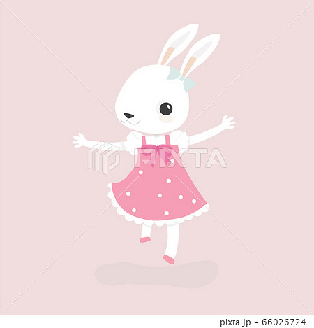Happy rabbit cartoon character. Happy rabbit cartoon character. 66026724